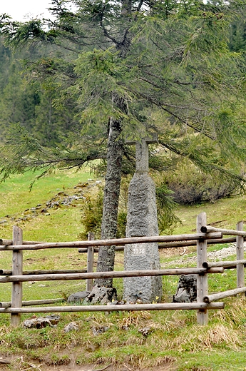 Krzy Kamienny na Polanie pod Kopiecem