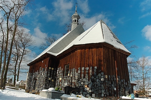 Zaklikw - koci modrzewiowy p.w. w. Anny - strona zachodnia