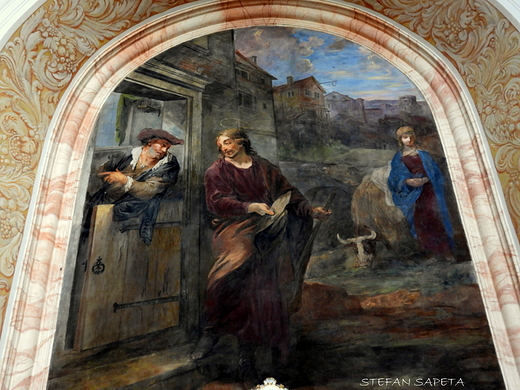 malowidła ścienne w kościele pw.Świętego Józefa w Krzeszowie.