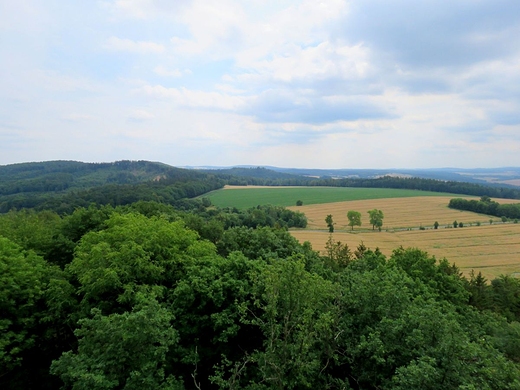 Widok z wiey widokowej na grze Zawodna