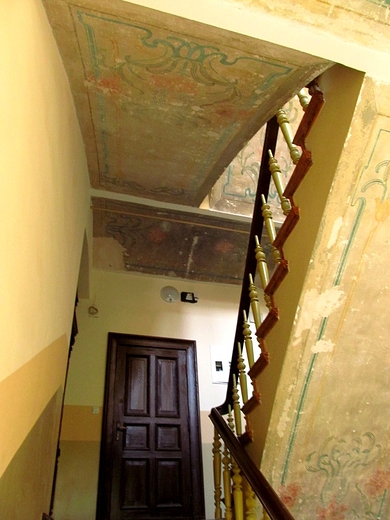 Freski na suficie klatki schodowej