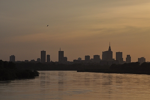 zachod slonca nad Wisla