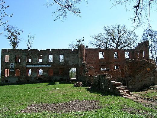 Ruiny zamku z 1788 r.