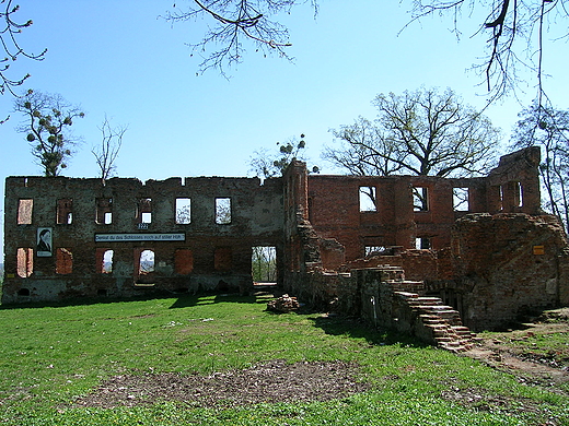 Ruiny zamku z 1788 r.