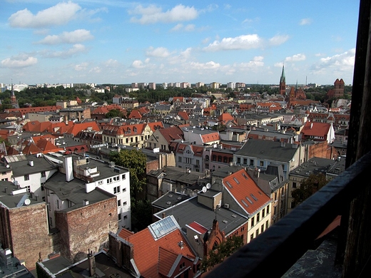 Stare i Nowe Miasto Toruń z góry