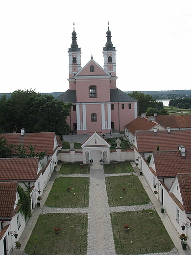 Wigry , Klasztor Kameduw - widok z wiey