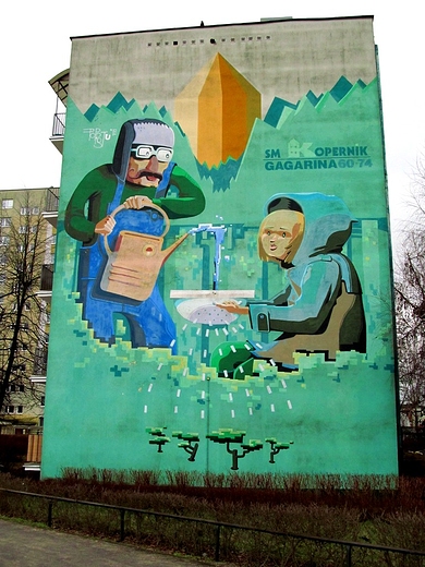 Mural z wod
