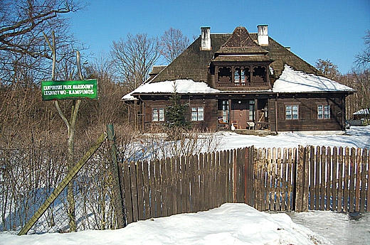 Granica - zabudowania nadlenictwa Kampinos