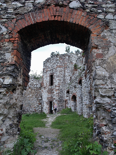 Rudno. Niszczejce ruiny zamku.