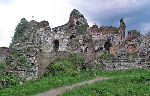 Rudno. Widok na ruiny zamku.