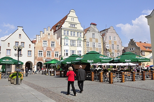 Rynek w Olsztynie - wczesna wiosna