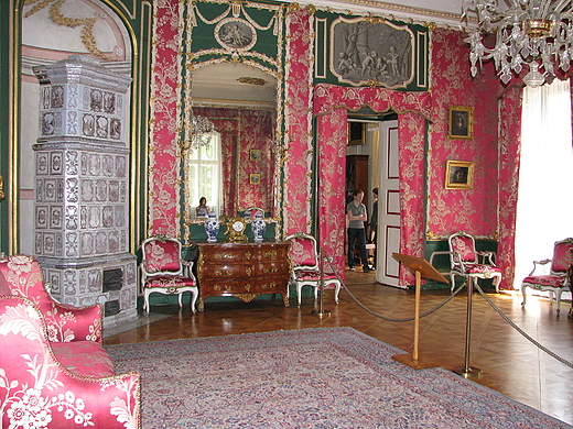 wnętrza pałacu - Salon Czerwony