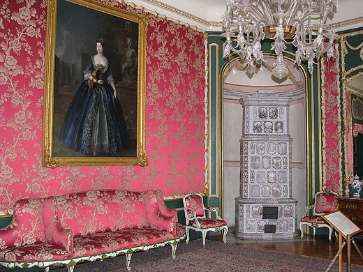 wnętrza pałacu - Salon Czerwony