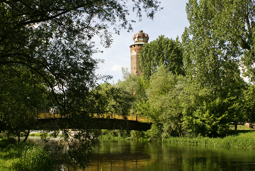 Brodnica - park z widokiem na wie