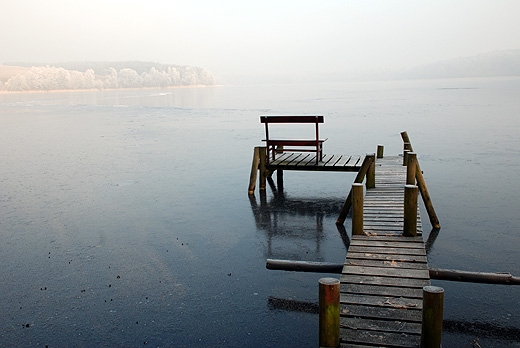 Lisa Młyn - widok na jezioro Wysokie Brodno