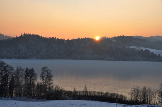 Stycze nad Zalewem Czorsztyskim