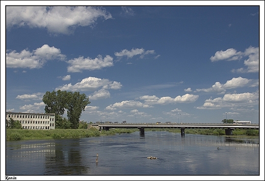 Konin - widok na Wart z mostu Toruskiego