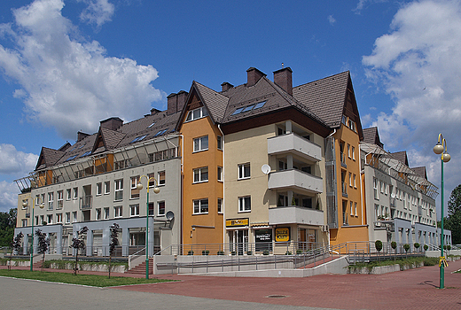 Sosnowiec. Nowoczesne osiedle mieszkaniowe.