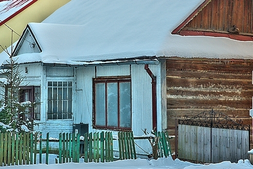 Fragment starej zabudowy Ulanowa