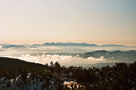 Maa Fatra - widok ze szczytu Pilska (1557 n.p.m.). Beskid ywiecki