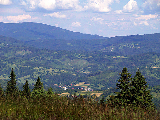 Widok z Rachowca w kierunku poudniowym.