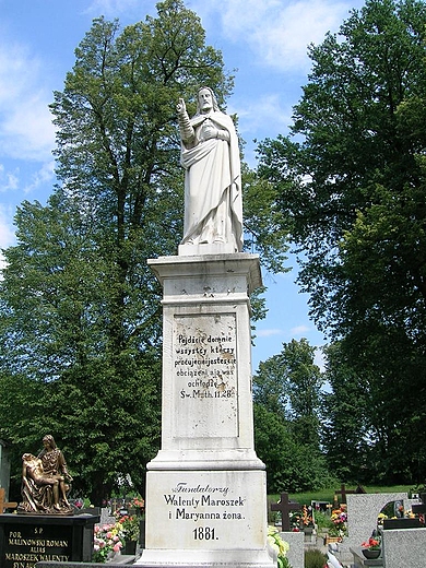 Miedźna.Pomnik cmentarny z 1881r.