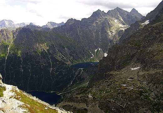 Widok na Tatry Wysokie ze Szpiglasowego Wierchu