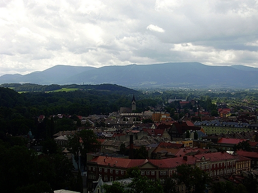 Widok z Wiey Piastowskiej na Cieszyn