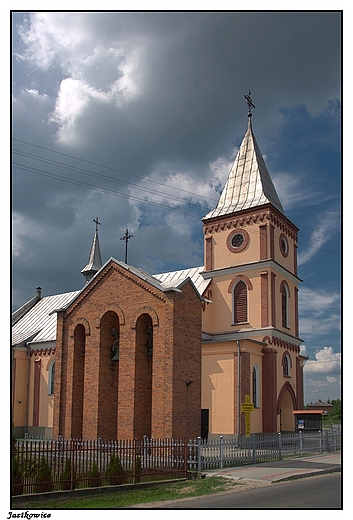 Jastkowice - koci parafialny p.w. Przemienienia Paskiego, wybudowany w latach 1903 - 1907