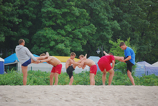 Popoudniowa gimnastyka. Ustka