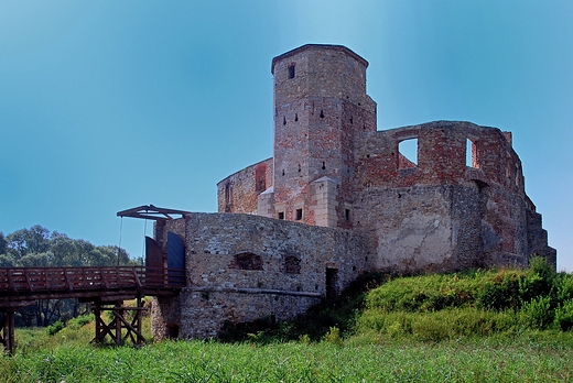 Panorama zamku w Siewierzu.