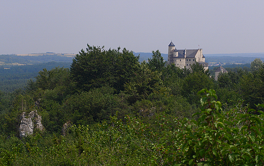 Widok na zamek Bobolice.