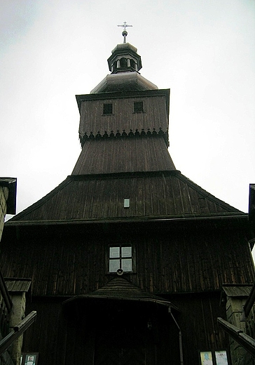 Łodygowice-drewniany kościół .