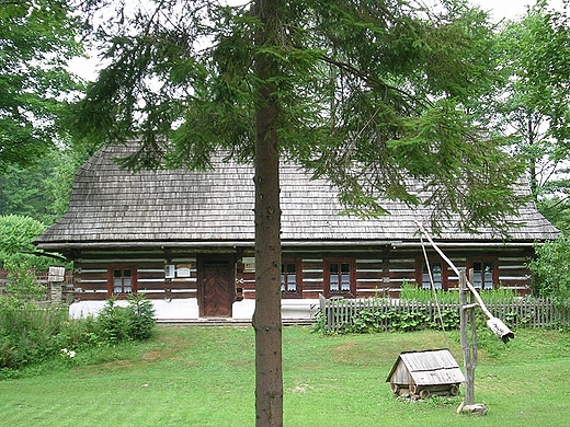 Sidzina.Skansen-Muzeum Kultury Ludowej .Chata Anny K.ze Spytkowic.