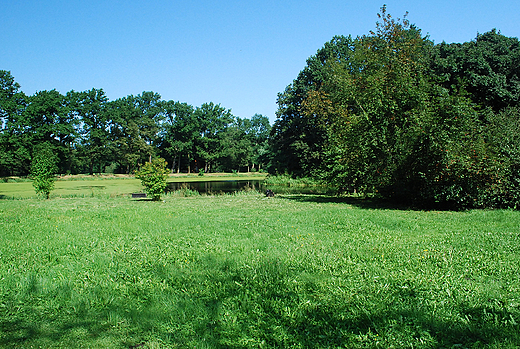 Park w Pocysterskim Zespole Klasztorno-Paacowym w Rudach.