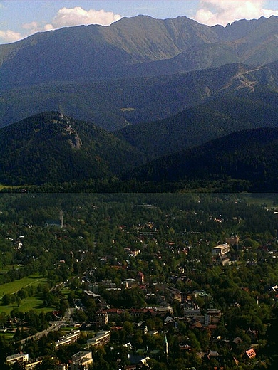 Gubawka - widok na Zakopane