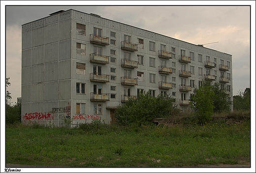 Komino - poradziecki opustoszay blok mieszkalny