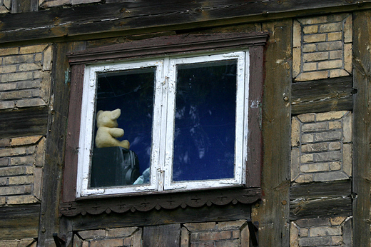 okno domu podcieniowego na Żuławach Wiślanych