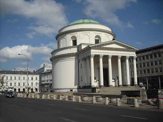 Warszawa. Koci p.w. w. Aleksandra na Placu Trzech Krzyy.