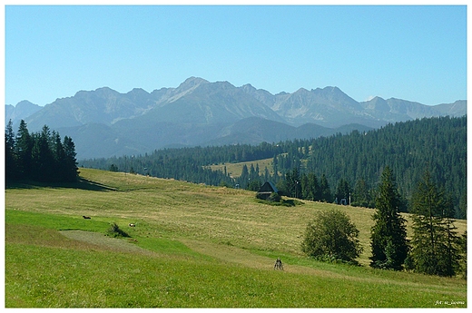 Panorama Tatr.Brzegi.Bukowina Tatrzaska.