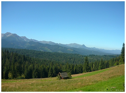 Panorama Tatr.Brzegi.Bukowina Tatrzaska.