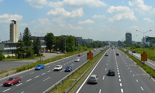 Katowice. Fragment autrostrady A1
