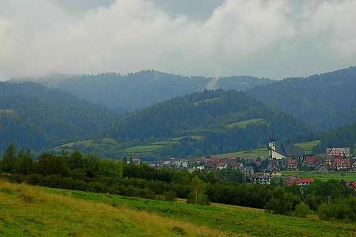 Kluszkowce - widok na wieś