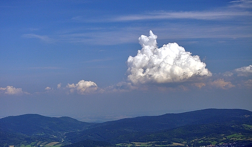 Widok z Czarnej Gry na pnoc - Gry Zote