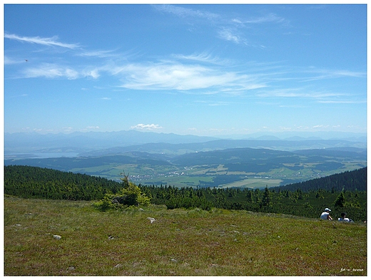 Widok ze szczytu Pilsko, Beskid ywiecki.