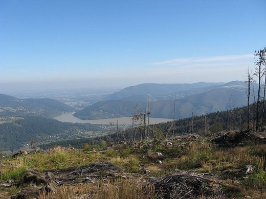 Panorama z Czupla. Beskid May