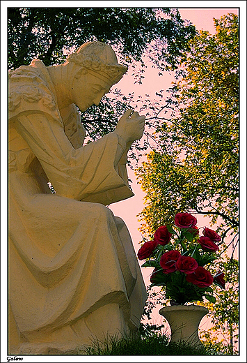 Galew - pomnik Matki Boskiej Saletyskiej (fragment)