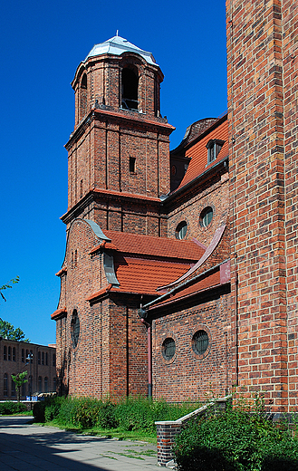 Nikiszowiec. Fragment kościoła św. Anny.