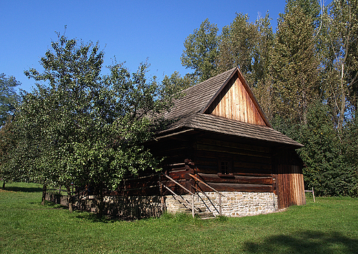 Grnolski Park Etnograficzny. Chaupa bogatego chopa z Istebnej.