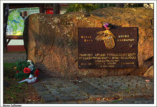 Borne Sulinowo - pomnik powicony pamici ofiar kompleksu Gross Born